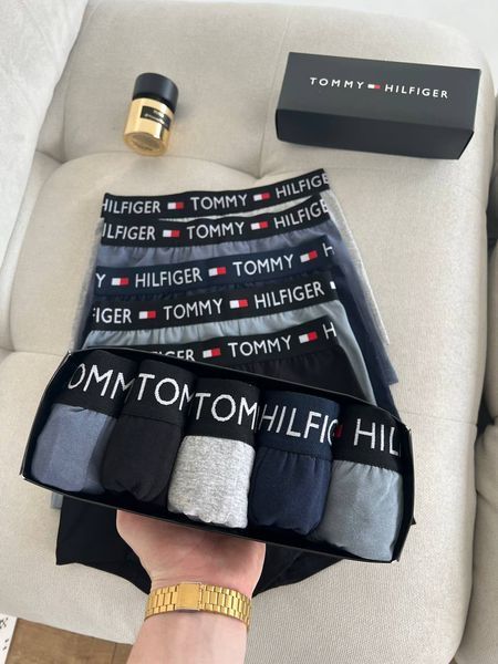 Мужские трусы набор 5 шт Tommy Hilfiger в подарочном боксе, Размер S, 052 052 фото