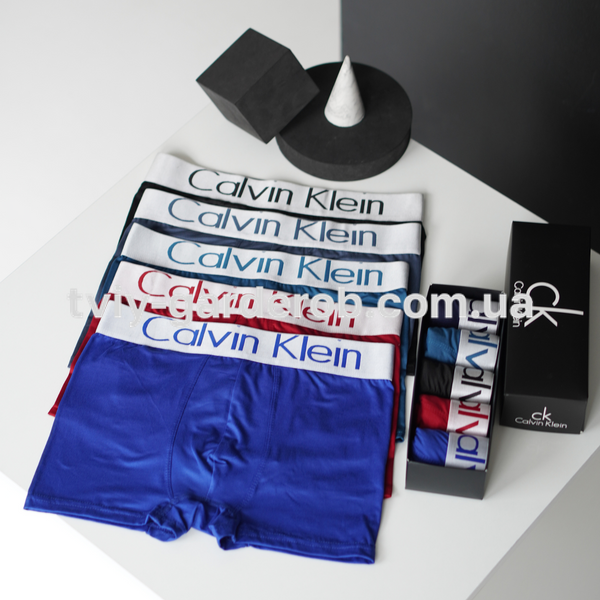 Набір чоловічих трусів Calvin Klein в брендованому боксі (5шт), Розмір XL, 0601-1 0601-1 фото