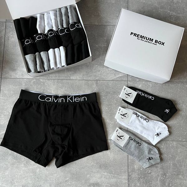 Комплект 5 штук білизни + 18 пар шкарпеток Calvin Klein в боксі, 014-45-M 014 фото