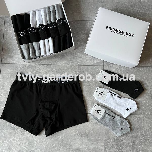 Комплект 5 штук білизни + 18 пар шкарпеток Calvin Klein в боксі, 014-45-M 014 фото