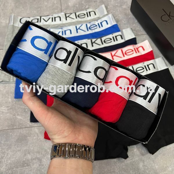 Чоловічі труси набір 5 шт Calvin Klein в подарунковому боксі, Розмір XL, 056 056 фото