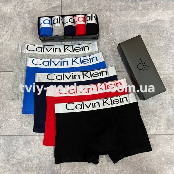 Чоловічі труси набір 5 шт Calvin Klein в подарунковому боксі, Розмір XL, 056 056 фото