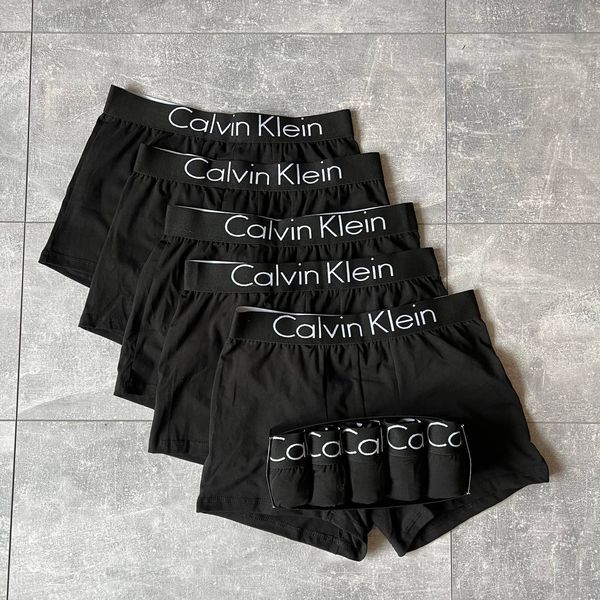 Набір чоловічих трусів Calvin Klein в брендованому боксі (5шт), Розмір S, 0041 0041 фото