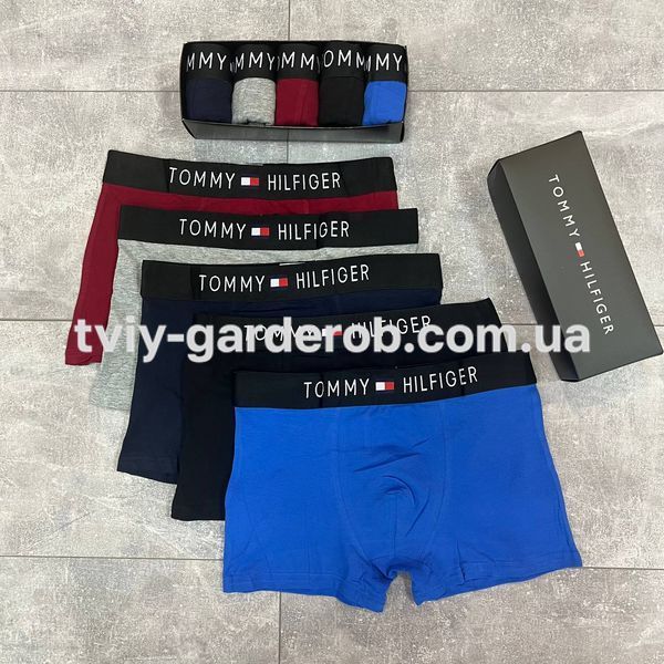 Чоловічі труси набір 5 шт Tommy Hilfiger в подарунковому боксі, Розмір XL, 057 057 фото