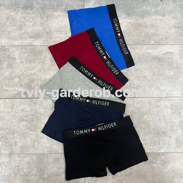Чоловічі труси набір 5 шт Tommy Hilfiger в подарунковому боксі, Розмір XL, 057 057 фото