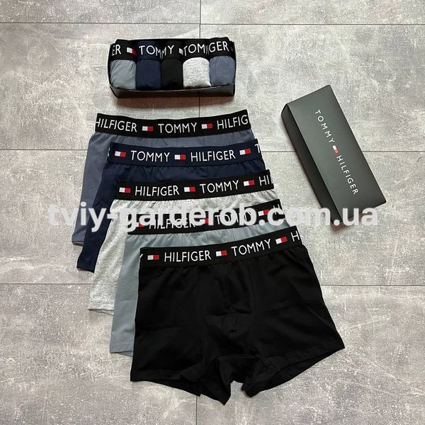 Чоловічі труси набір 5 шт Tommy Hilfiger в подарунковому боксі, Розмір S, 0052 0052 фото