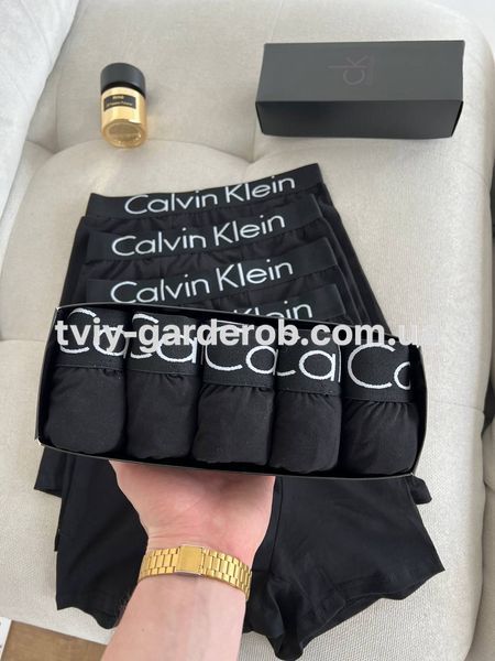 Чоловічі труси набір 5 шт Calvin Klein в подарунковому боксі, Розмір S, 01004 01004 фото
