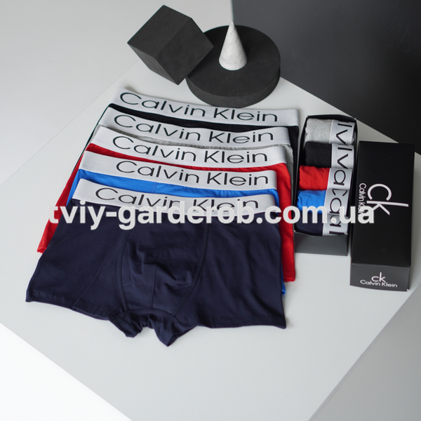Чоловічі труси набір 5 шт Calvin Klein в подарунковому боксі, Розмір S, 047-1 047-1 фото