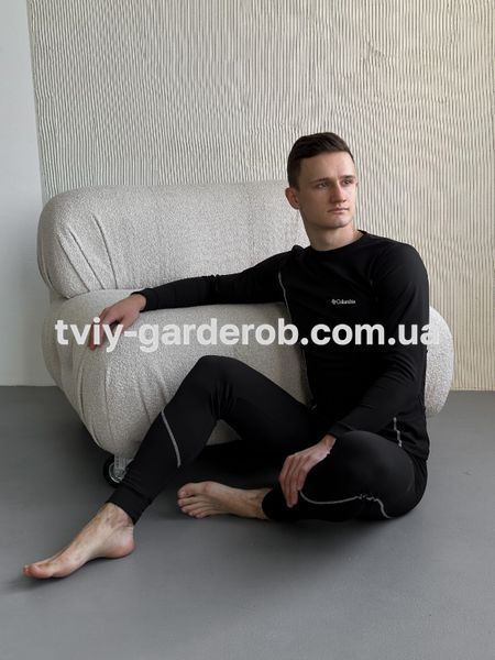 Термобілизна коламбія чоловіча зимова Black, розмір S, Термо костюм Columbia T-070-Black фото