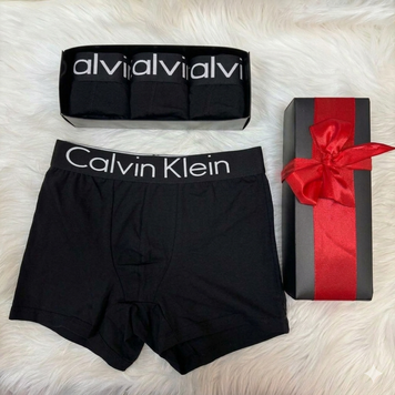 Мужские трусы набор 3 шт. Calvin Klein в подарочном боксе, размер S 2907 фото
