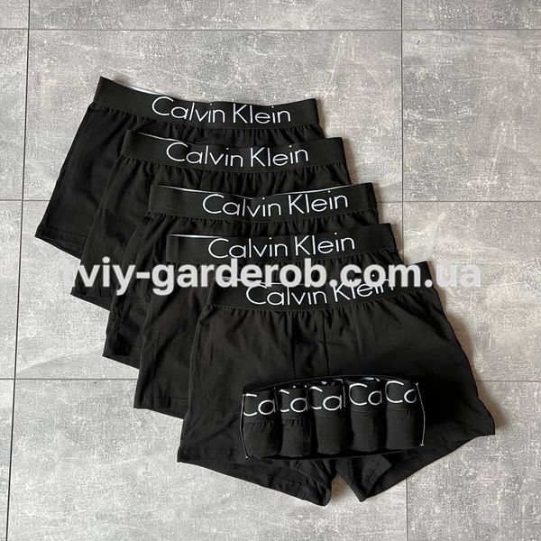 Чоловічі труси набір 5 шт Calvin Klein в подарунковому боксі, Розмір S, 004 004 фото
