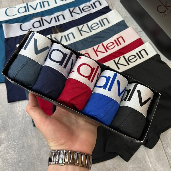 Набір чоловічих трусів Calvin Klein в брендованому боксі (5шт), Розмір XL, 0601 0601 фото