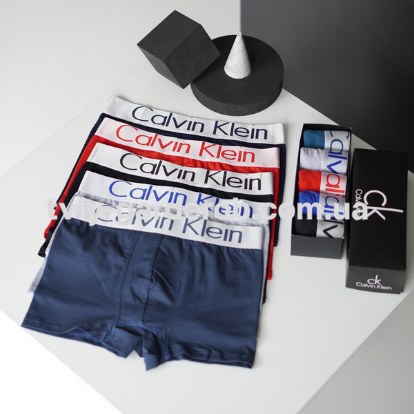 Чоловічі труси набір 5 шт Calvin Klein в подарунковому боксі, Розмір XL, 056-1 056-1 фото